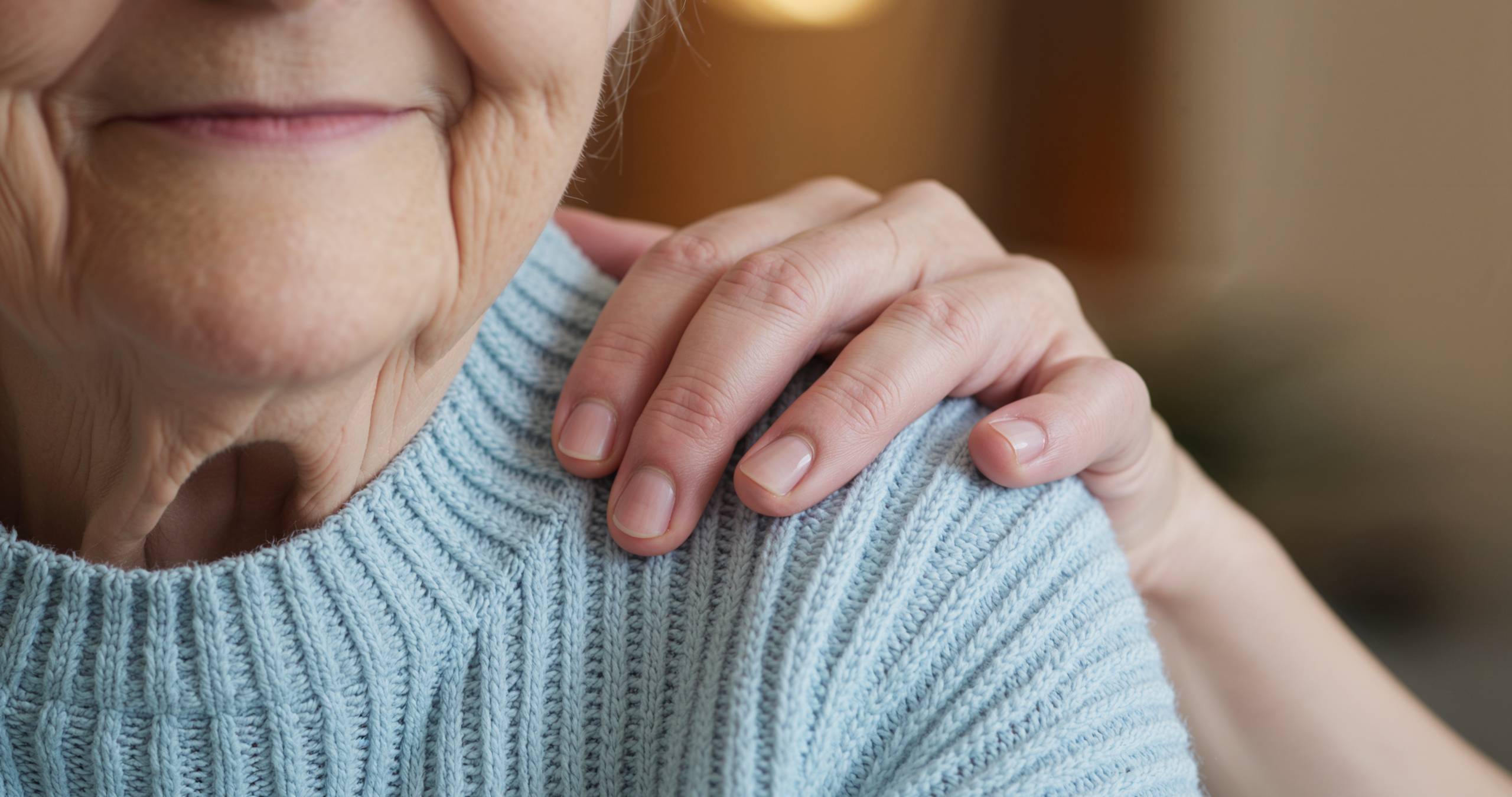 Older woman shoulder