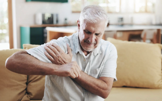 Man with shoulder issues