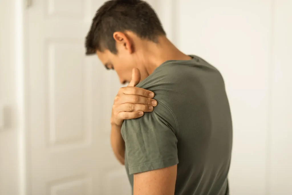 Someone needing a bankart repair after a shoulder dislocation